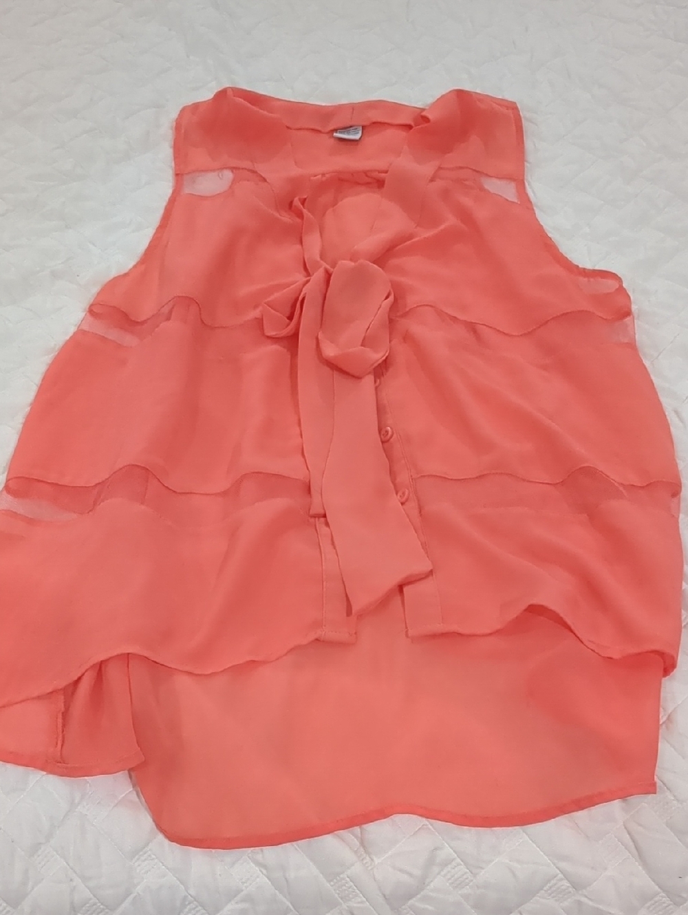 Jamie Nicole Collection Coral Sleeveless Blouse